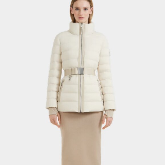 MICHAEL KORS Down Puffer Jacket Off-White Size Medium - Picture 1 of 9